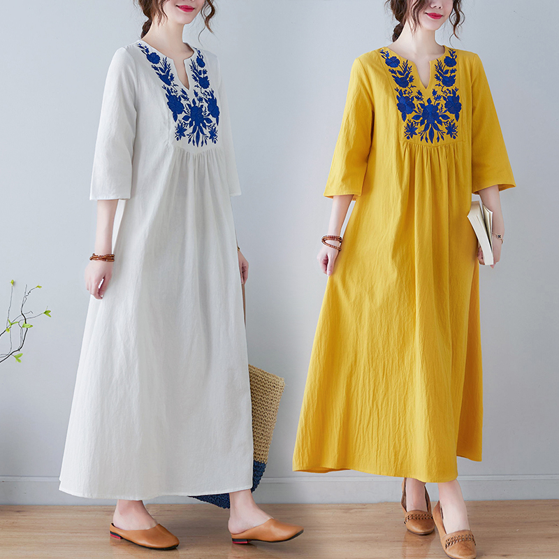 Ethnic Fashion Dress - Nuevo Vestido Étnico Hoado con Cuello