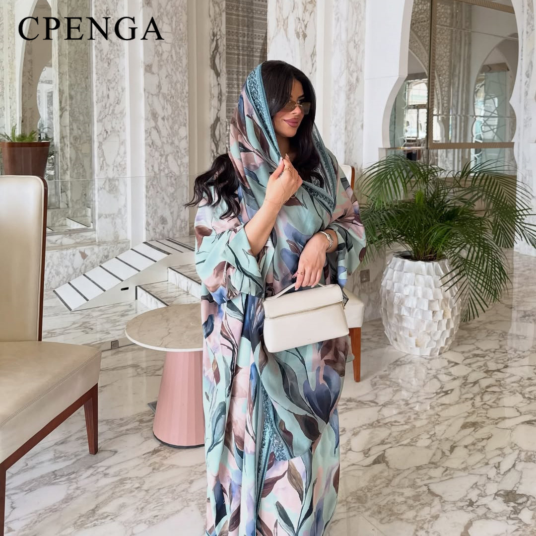 Abaya Modest Wear - Abaya de Lujo Estilo Dubái con
