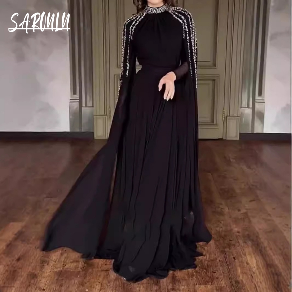 Abaya Modest Wear - Vestido de noche modesto árabe de