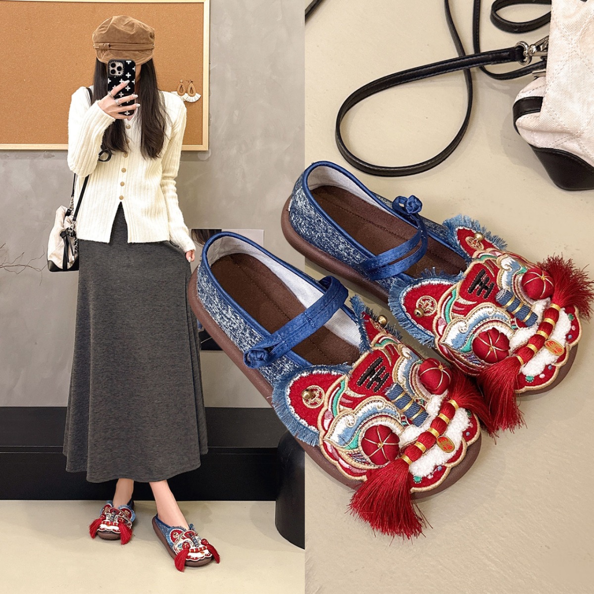 Zapatillas de casa para mujer, - Ethnic Fashion House reseña y precio