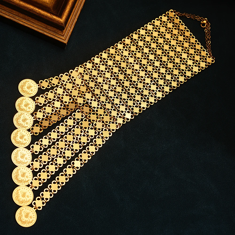 Pulsera De monedas chapada en  - Ethnic Luxe Fashion reseña y precio