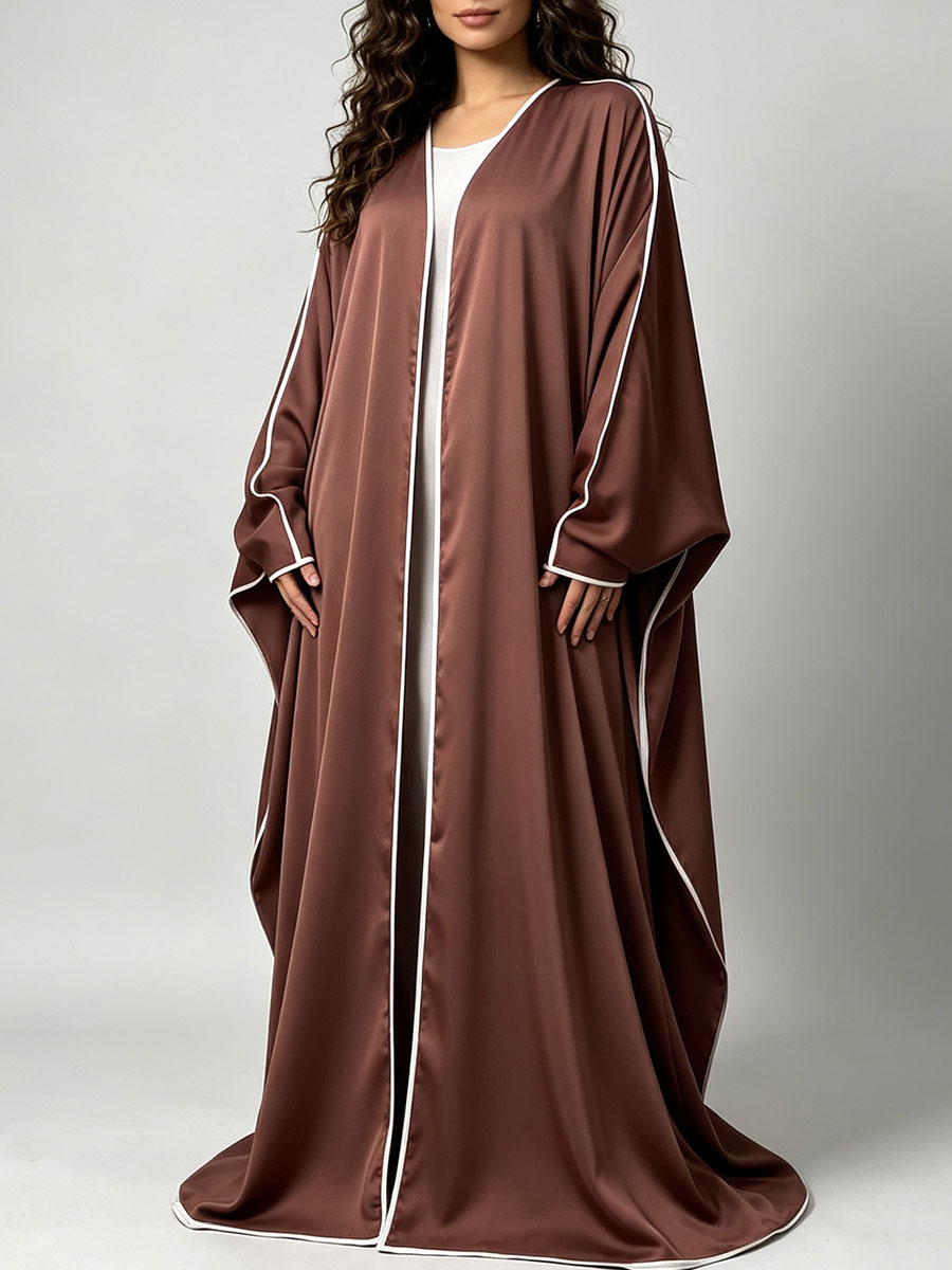 Elegante Abaya Kimono de Satén - Abaya Modest Wear reseña y precio