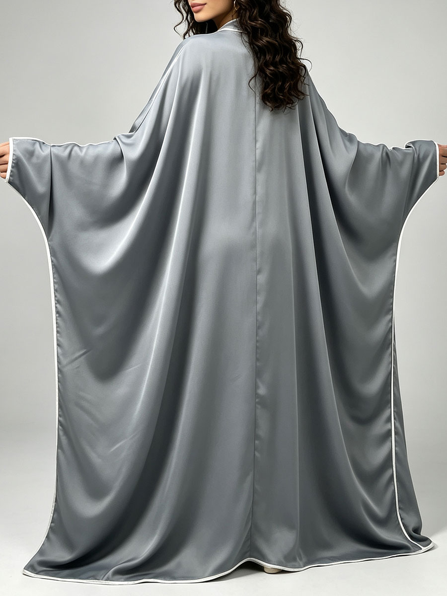 Elegante Abaya Kimono de Satén - Abaya Modest Wear reseña y precio