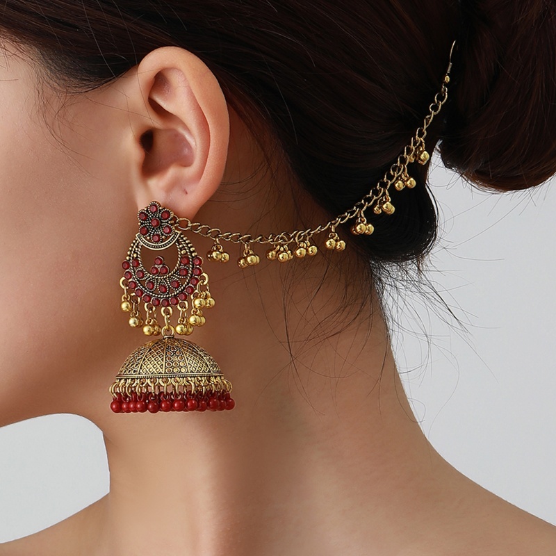 Pendientes de una pieza estilo - Ethnic Fashion Wear For Women reseña y precio