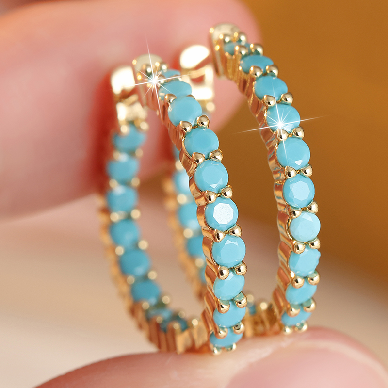 Aros Étnicos con Incrustacione - Ethnic Fashion Wear For Women reseña y precio