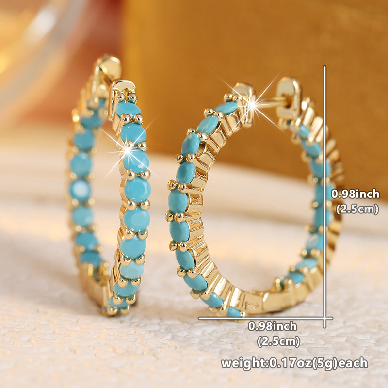 Aros Étnicos con Incrustacione - Ethnic Fashion Wear For Women reseña y precio