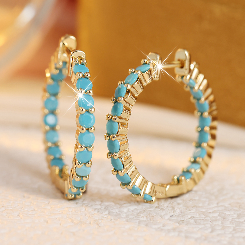 Aros Étnicos con Incrustacione - Ethnic Fashion Wear For Women reseña y precio