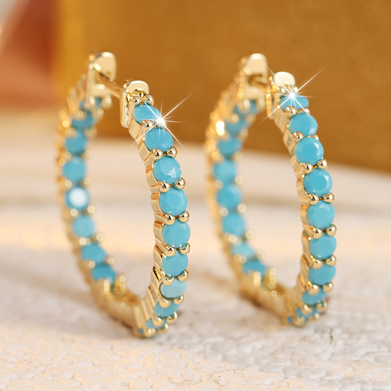Aros Étnicos con Incrustacione - Ethnic Fashion Wear For Women reseña y precio