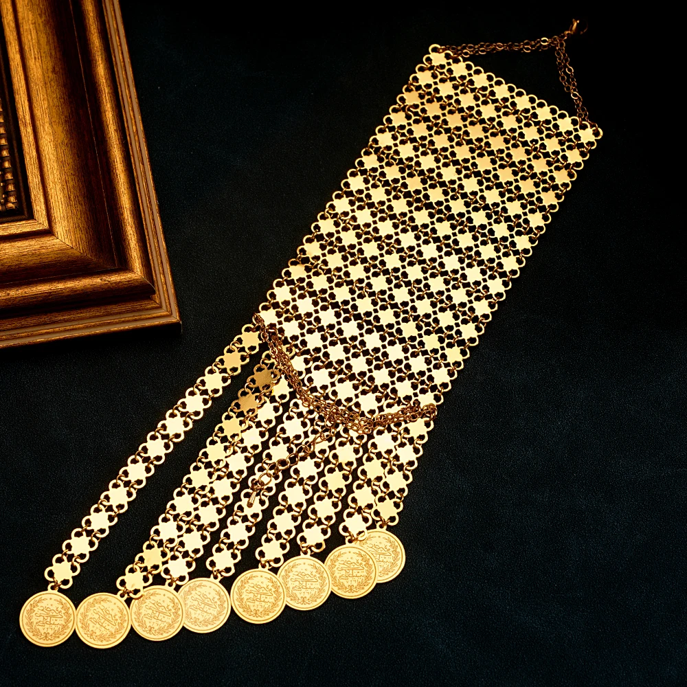 Pulsera De monedas chapada en  - Ethnic Luxe Fashion reseña y precio