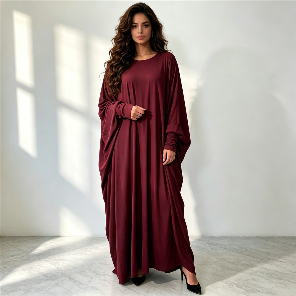 Abaya musulmana de color sólid - Abaya Modest Wear reseña y precio