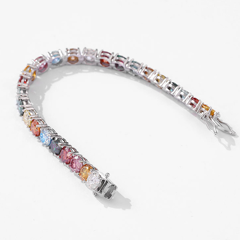 Pulsera de moissanita color do - Ethnic Fashion Wear For Women reseña y precio
